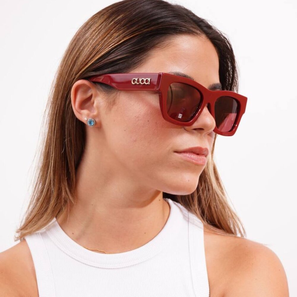 Gucci GG1835SA 001 Square Sunglasses - Black/Grey - Picture 3 of 11